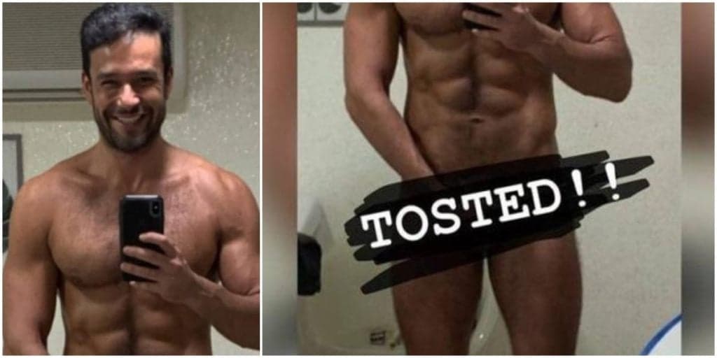 Sérgio Marone tem foto íntima exposta, escancara caminho da felicidade e explode parte íntima: 'C*zinho pra ele'