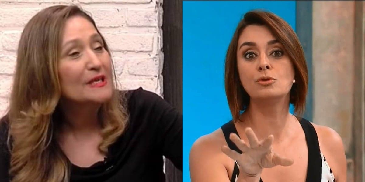 Sonia Abrão se irritou com o programa de Cátia Fonseca (Foto: Reprodução/RedeTV!/Band)