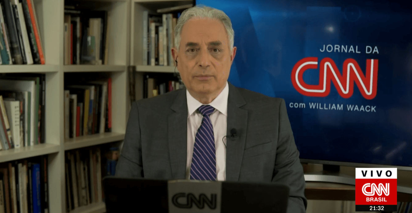 William Waack é o principal âncora da CNN Brasil (foto: Reprodução/CNN Brasil)