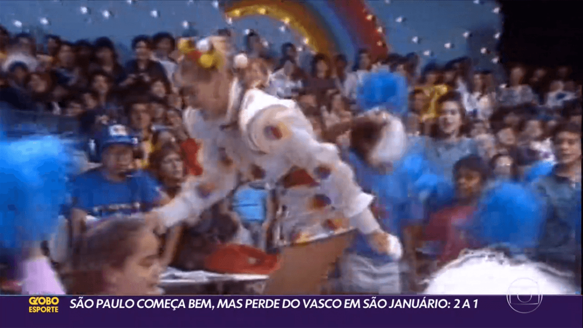 Xuxa apareceu no 'Globo Esporte' (Foto: reprodução)