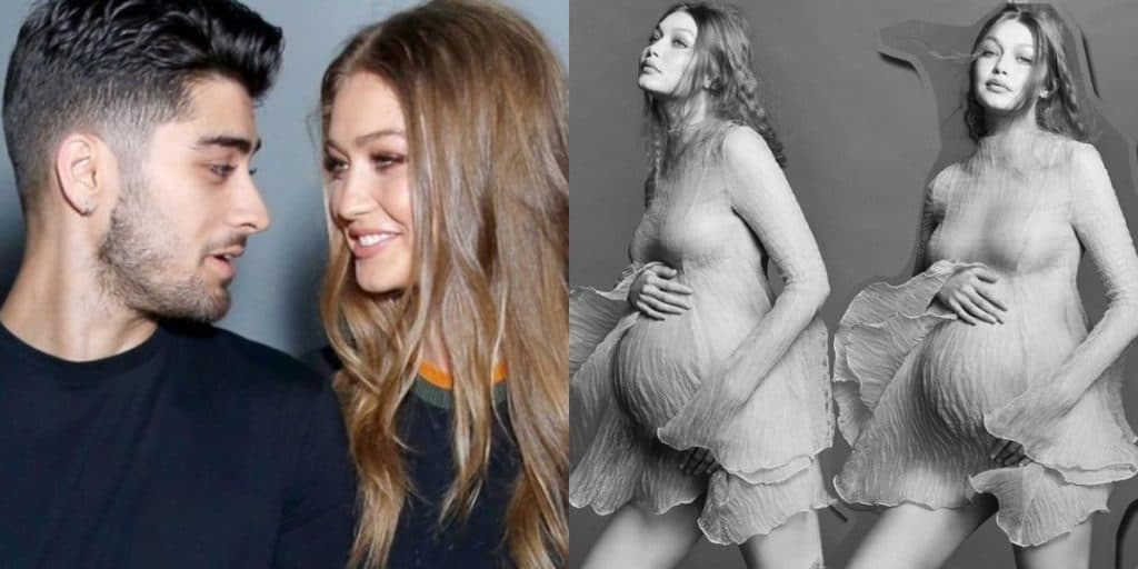 Gigi Hadid, companheira do ex-One Direction Zayn Malik, exibe barrigão de oito meses e encanta: "Um anjo crescendo"