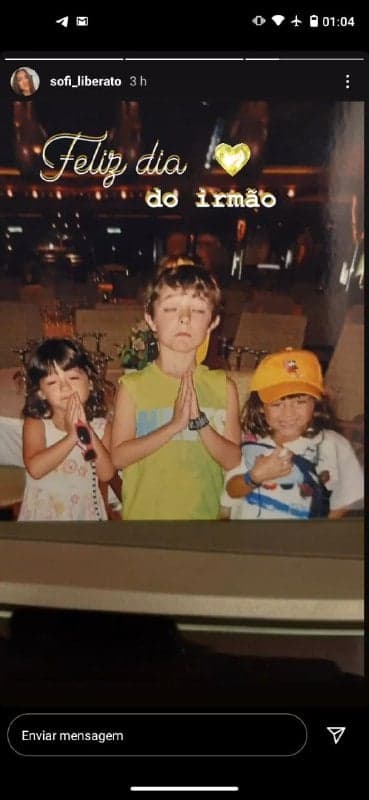 Os filhos de Gugu Liberato celebraram o Dia do Irmão (Foto: Reprodução/ Instagram) Os filhos de Gugu Liberato celebraram o Dia do Irmão (Foto: Reprodução/ Instagram)