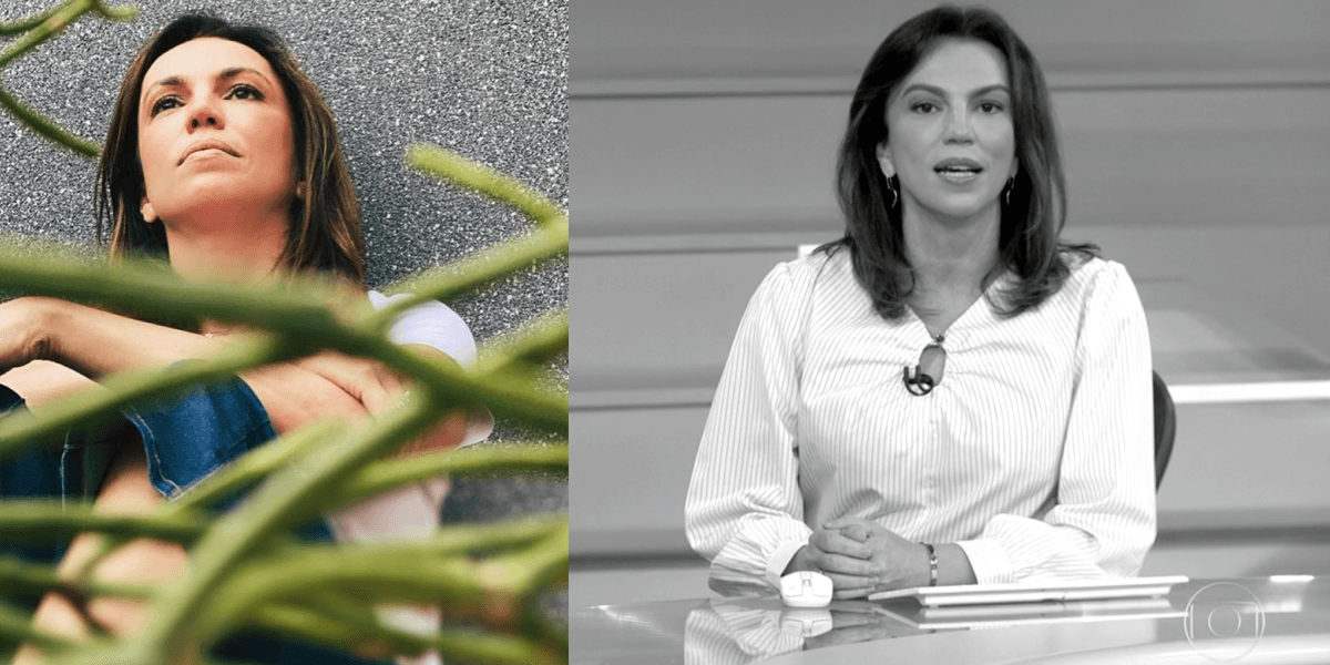 Ana Paula Araújo na bancada do Bom Dia Brasil (Foto: Montagem) Ana Paula Araújo na bancada do Bom Dia Brasil (Foto: Montagem)