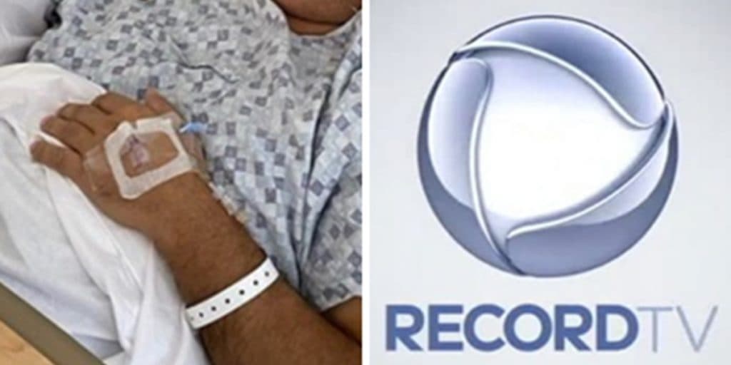 Apresentador da Record sofre terrível acidente e aparece em cama de hospital com braço enfaixado