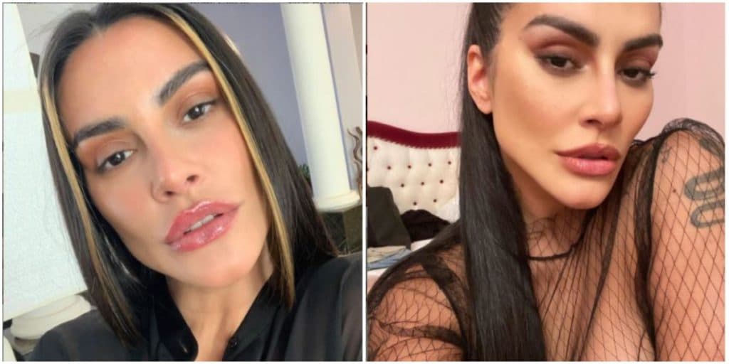 Cleo surge com roupa transparente, seios ficam expostos e quase deixa escapar mamilos: "Que isso"