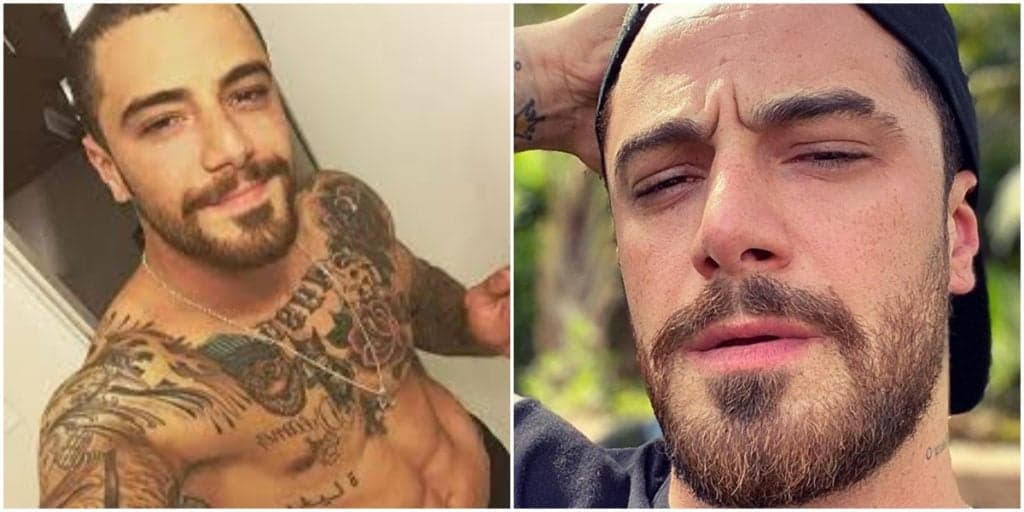 Felipe Titto, após reunir família para assumir, divulga foto com companheiro no colo e revela: "Entender a sensação"