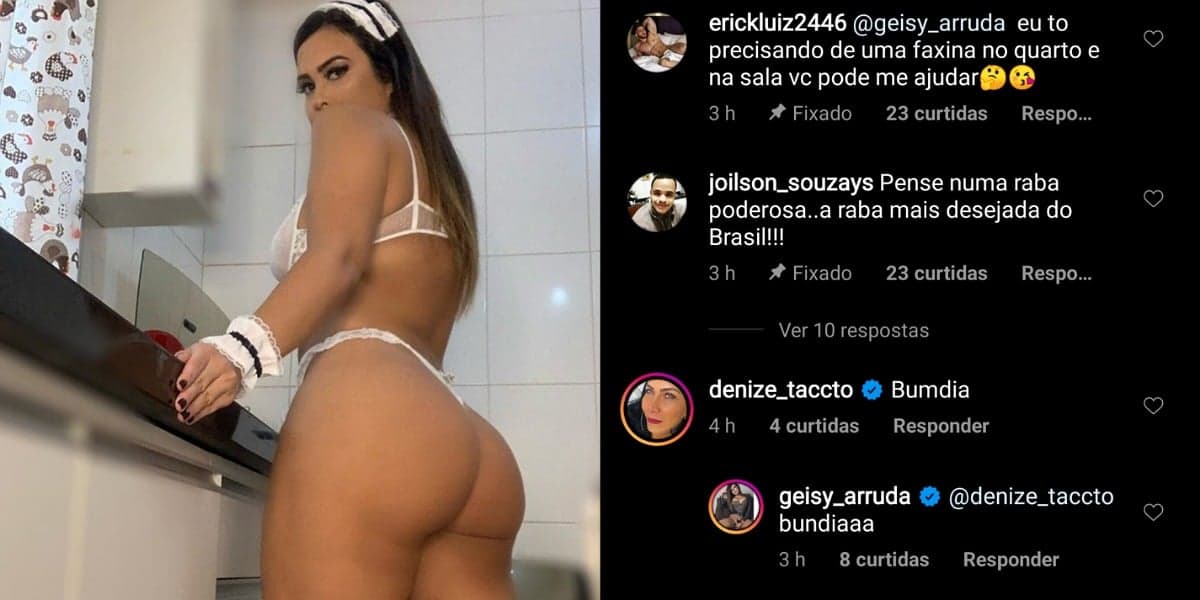 Geisy Arruda publica look para faxina e web vai a loucura (Foto: Reprodução/Instagram) Geisy Arruda publica look para faxina e web vai a loucura (Foto: Reprodução/Instagram)