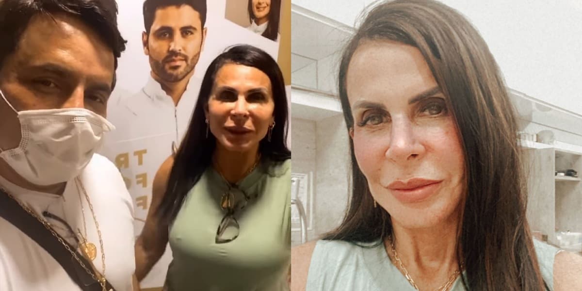 Gretchen faz procedimento estético ao lado de noivo (Foto: Reprodução/Instagram)