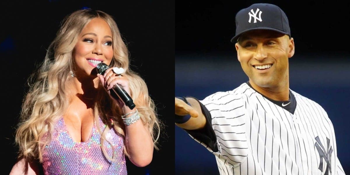 Mariah Carey e Derek Jeter (Foto: Reprodução) Mariah Carey e Derek Jeter (Foto: Reprodução)