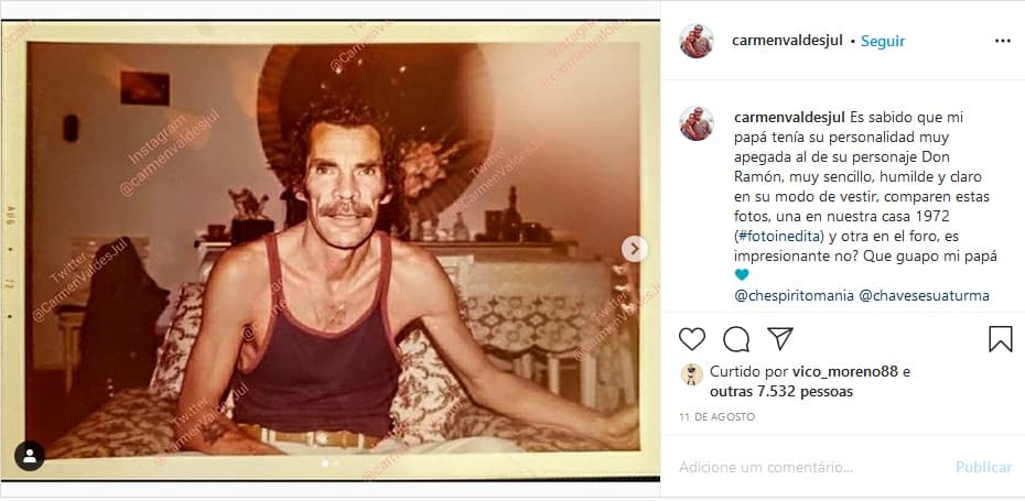 Ramón Valdés morreu 1988 (Imagem: Reprodução) Ramón Valdés morreu 1988 (Imagem: Reprodução)