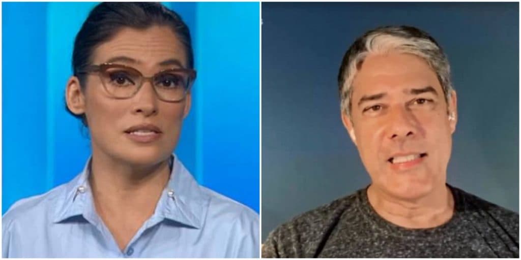 Renata Vasconcellos desmorona nos bastidores do JN, abaixa a cabeça e registro feito por Bonner é destruidor: "Triste"