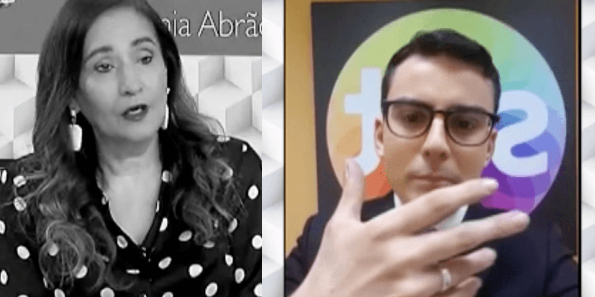 Sonia Abrão e o jornalista do SBT (Foto: Montagem)