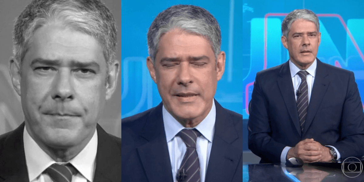 William Bonner quebra protocolo na Globo (Foto: Montagem)