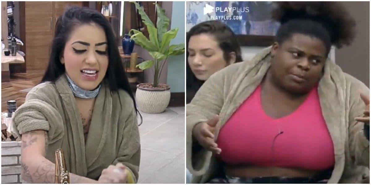 A Fazenda 12: Jojo Todynho e MC Mirella entraram em atrito (Reprodução)