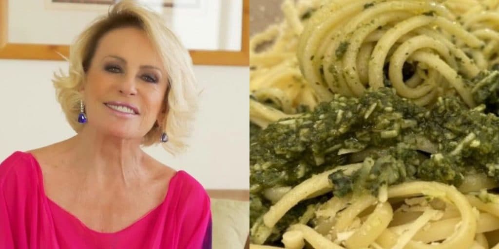 Ana Maria Braga prepara linguine com molho pesto no Encontro com Fátima Bernardes de hoje (10/09)