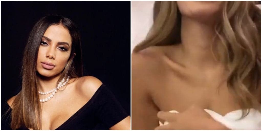 Anitta deixa toalha cair em vídeo, peitos são exibidos explicitamente e imagens viralizam