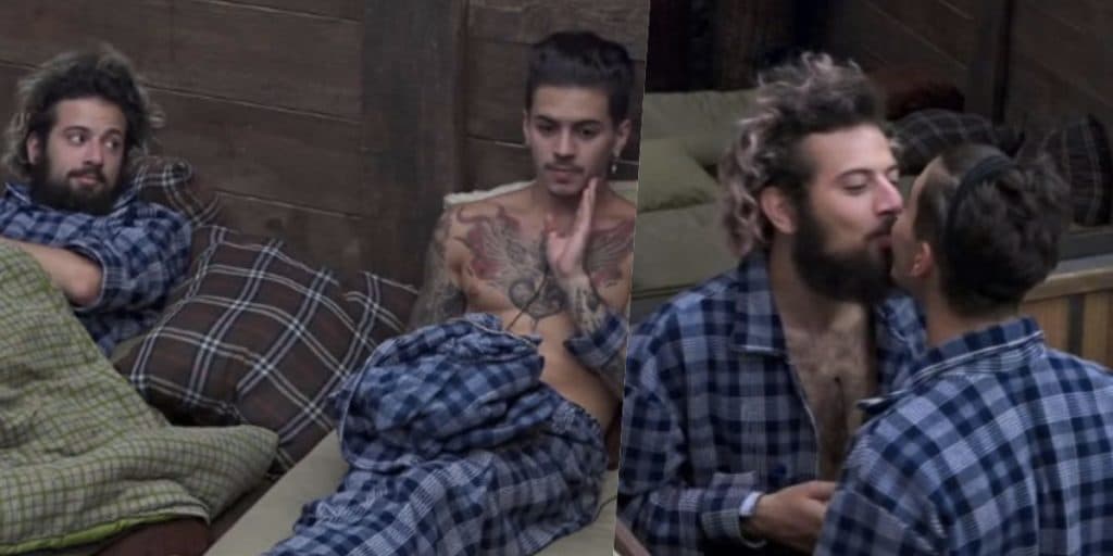 A Fazenda 12: Cartolouco beija Biel e escandaliza ao assumir a ele: "Me usa aqui! Pode abrir o meu c* pro Brasil"