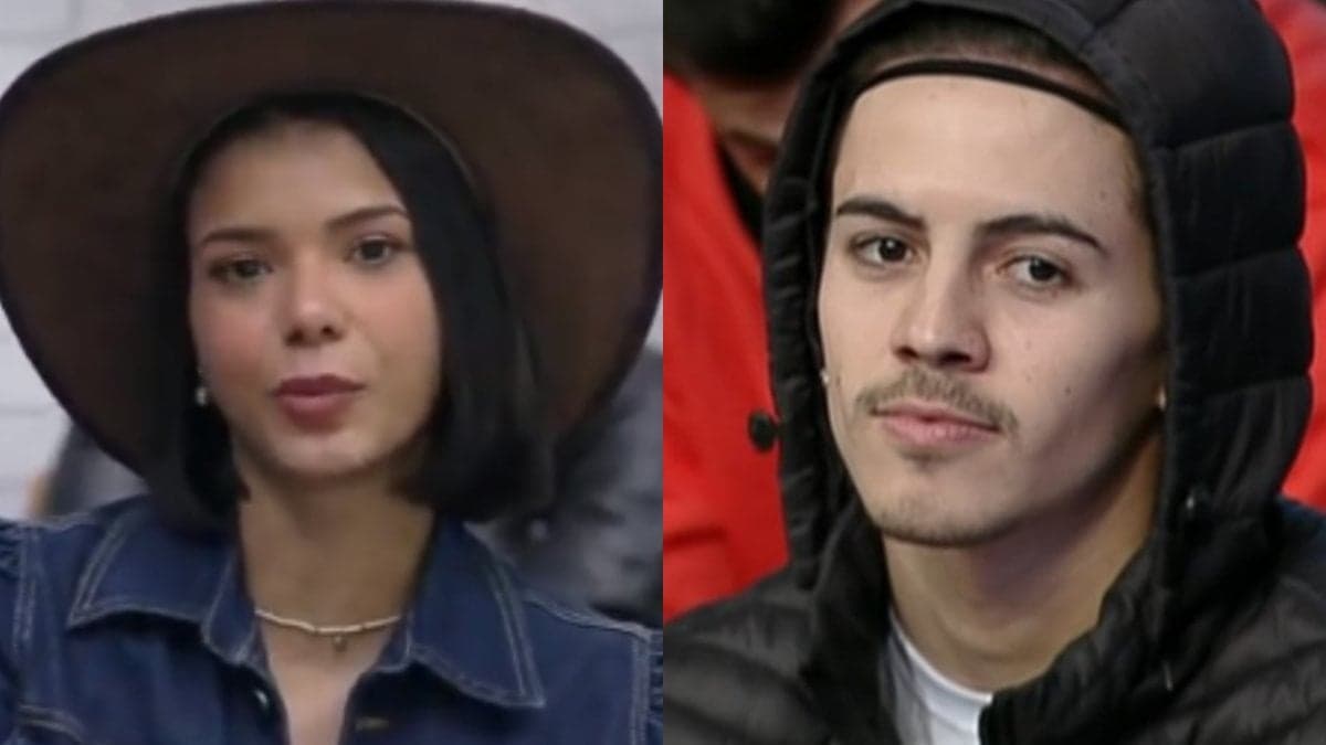 Jakelyne e Biel no reality show da Record (Foto: Reprodução/ Record) A Fazenda Jakelyne e Biel no reality show da Record (Foto: Reprodução/ Record) A Fazenda