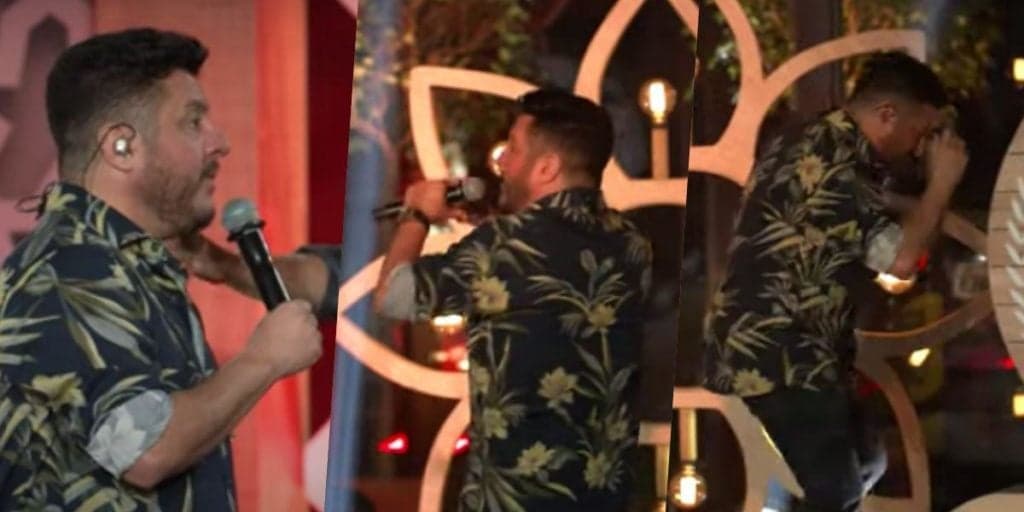 Vexame! Bruno, após mandar Marrone se fu e ter fim da dupla vazado, desce de palco e abandona show: "Lamentável"