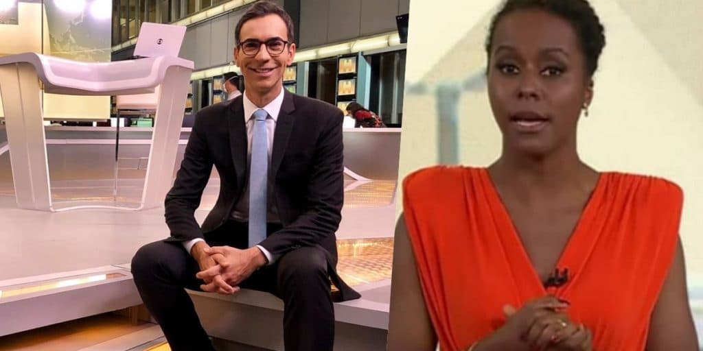 César Tralli entra às pressas na Globo, toma lugar de Maju e ela deixa recado público ao jornalista: "Eu sigo"