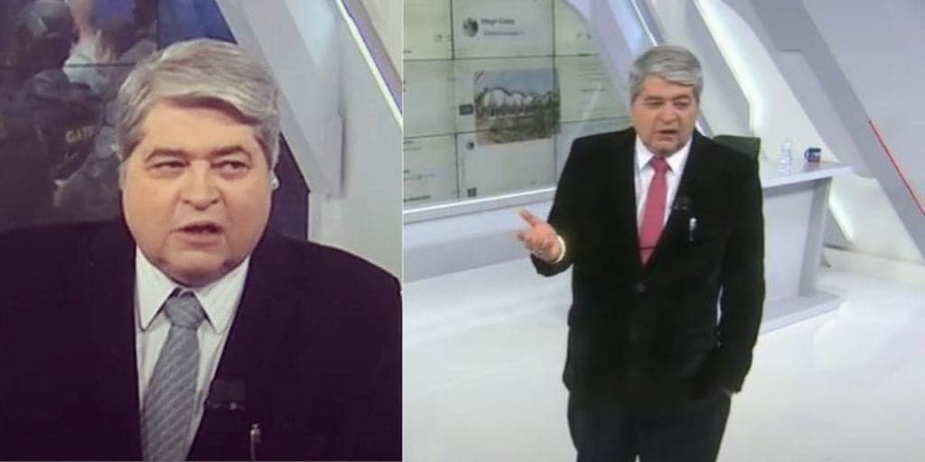 Datena expõe seu perfil pessoal do Facebook ao vivo e mensagem sigilosa vaza na Band: "Canalha, covarde, mentiroso"