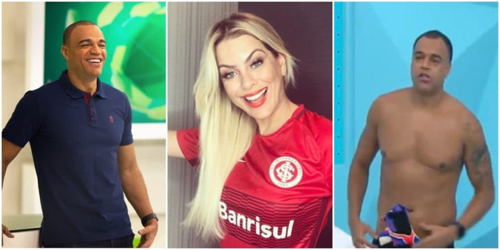 Denílson mostra parte íntima grande e grossa, após relação exposta com Renata Fan e vídeo choca: "Fortalecendo"