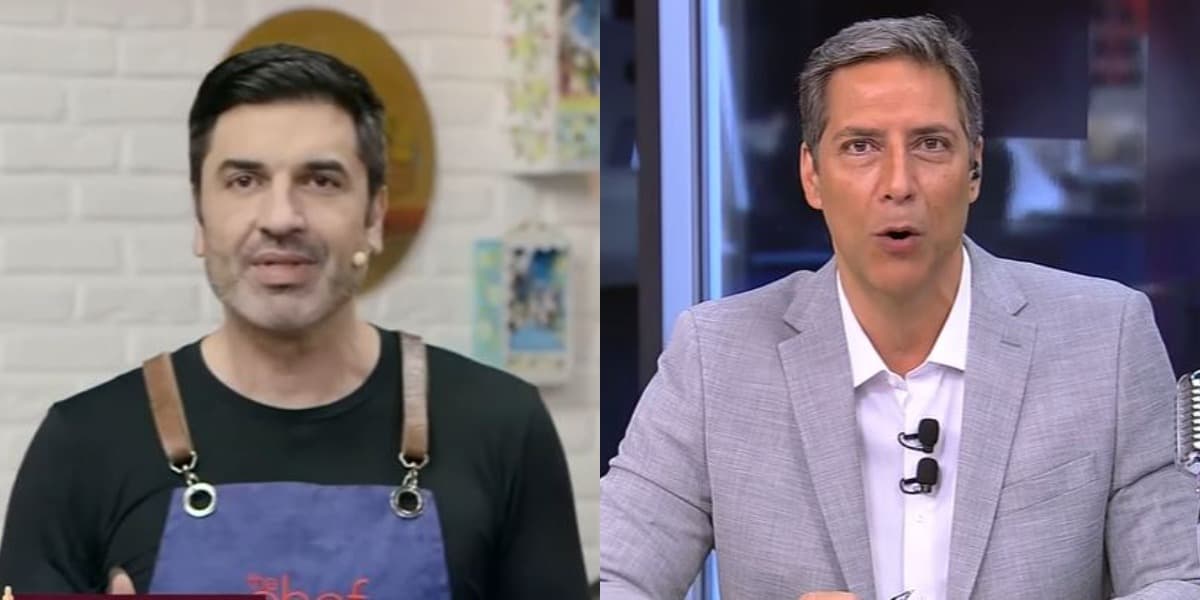 Edu Guedes e Lacombe sofreram na audiência prévia de hoje (Foto: Reprodução/Band/RedeTV!) Edu Guedes e Lacombe sofreram na audiência prévia de hoje (Foto: Reprodução/Band/RedeTV!)