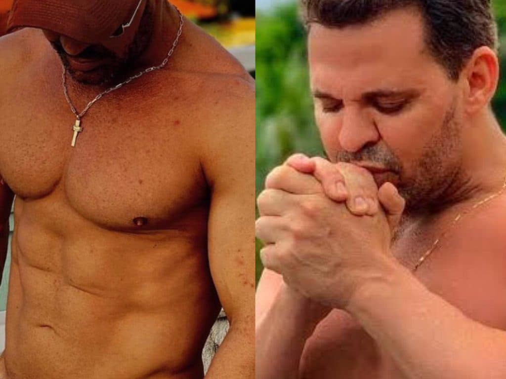 Eduardo Costa baixa calça moletom, deixa parte íntima aparecer de vez e mostra o que ele esconde nas pernas: "Grita"