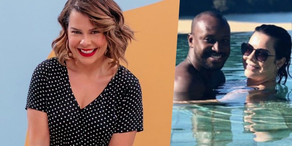 Fernanda Souza, após fim com Thiaguinho e cantor com rapaz, surge empinando na piscina em foto chocante: "Tá de 4"
