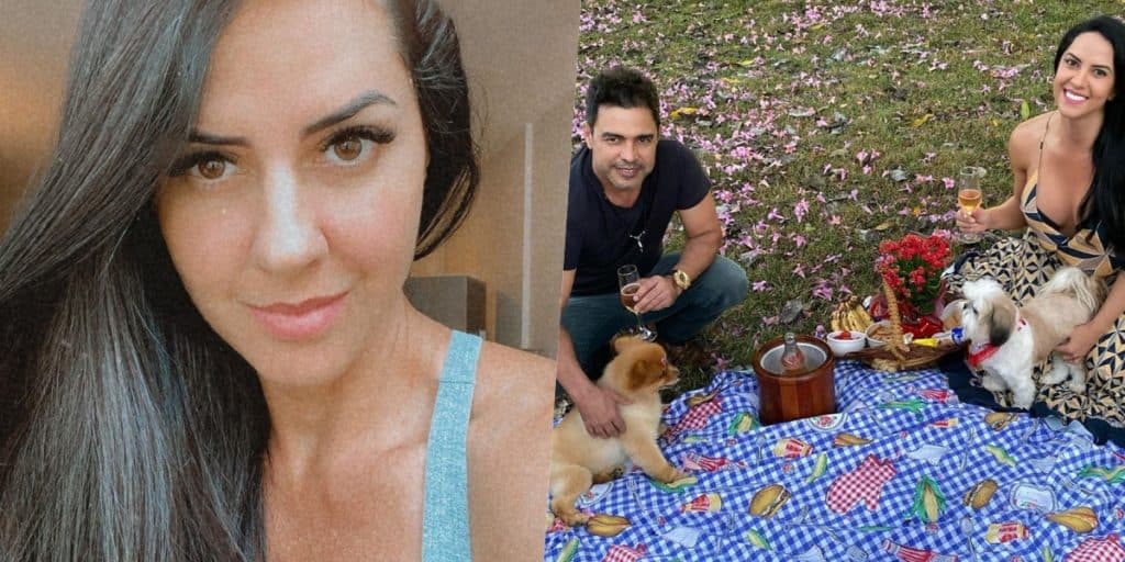 Graciele Lacerda, noiva de Zezé, surge com fio dental cavado na piscina e tem passado descoberto: "Não pode ser"