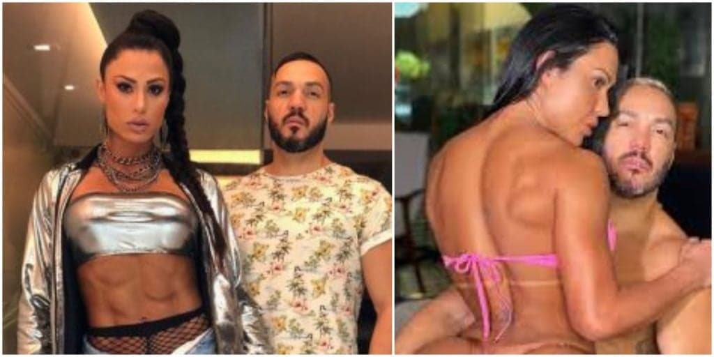 Gracyanne Barbosa escandaliza com as pernas abertas e calcinha micro enfiada, sentada no brinquedo do Belo: 'Tô passada'