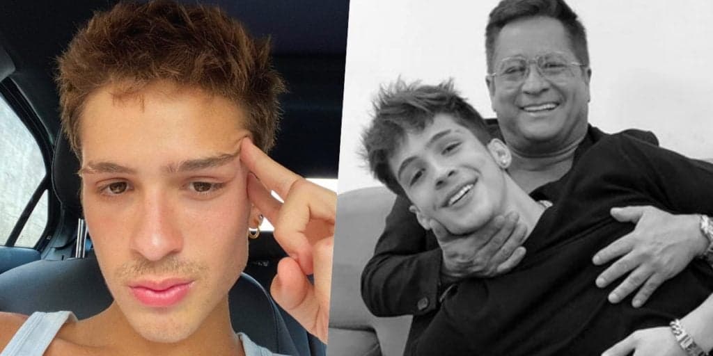 João Guilherme, filho de Leonardo, surge com parte íntima peluda à mostra e prova que cresceu: "Tá gostoso demais"