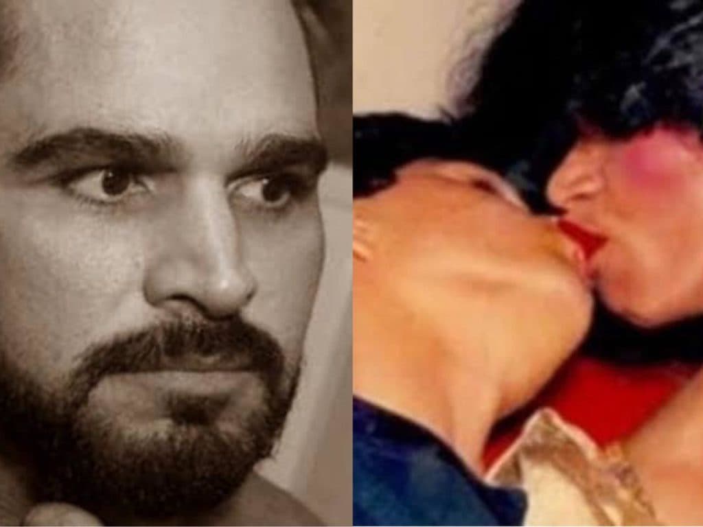 Luciano, com acusação de ter traído ex, surge em foto arrebatadora recordando passado sendo maquiado