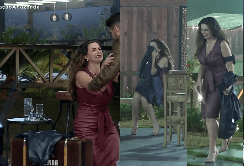 Luiza vence, não acredita, e passa mal no caminho de volta no reality show da Record (Foto: Reprodução) A Fazenda Luiza vence, não acredita, e passa mal no caminho de volta no reality show da Record (Foto: Reprodução) A Fazenda