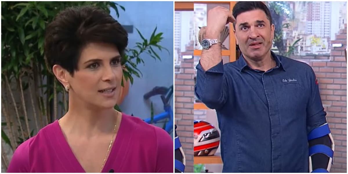 Mariana Godoy e Edu Guedes estão agora na Band - Foto: Montage Mariana Godoy e Edu Guedes estão agora na Band - Foto: Montage