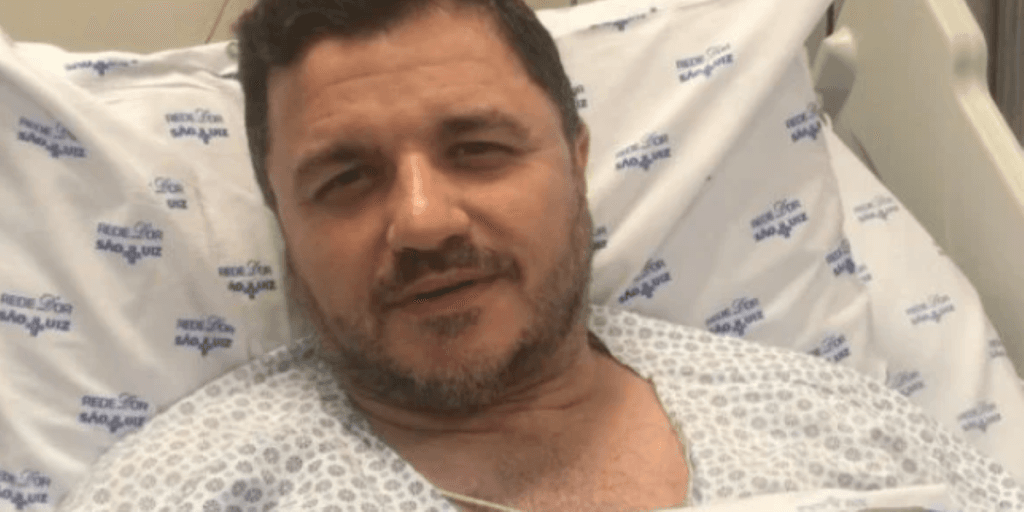 Maurício Manieri, após sofrer infarto e precisar internação às pressas, surge na UTI e comemora recuperação: "Milagre"