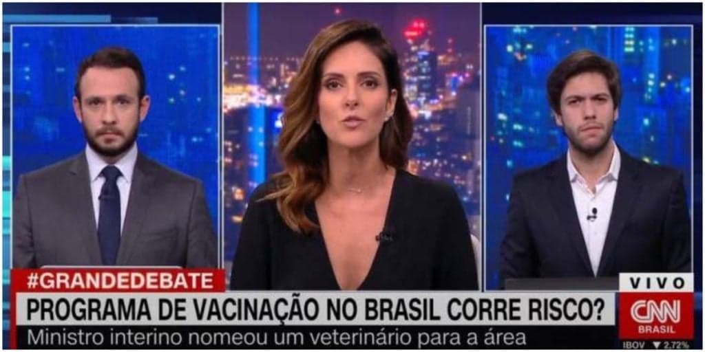 Pega fogo! Monalisa Perrone perde a cabeça com Caio Coppola e detona ao vivo: "A CNN contrata analfabeto''