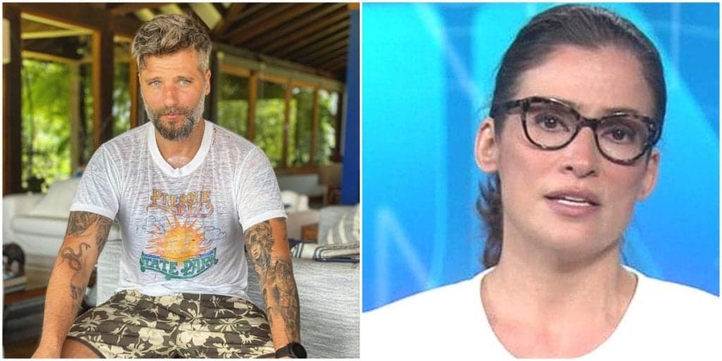 Bruno Gagliasso expõe Renata Vasconcellos e fala sobre relacionamento com a jornalista: "Casado com ela''