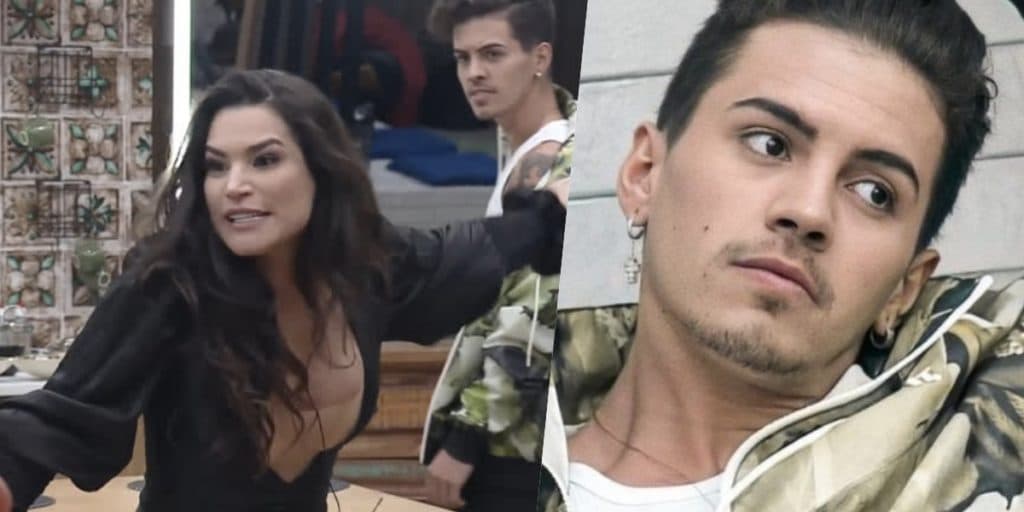 A Fazenda 12: Raissa, após agressão, faz a caveira de Biel e tira máscara do cantor na lata: "Ele é falso"