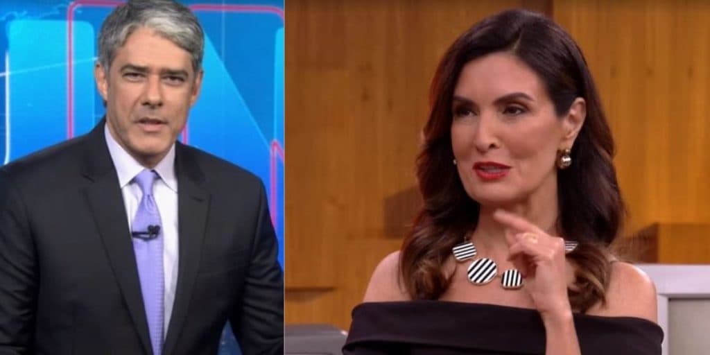 William Bonner invade programa de Fátima Bernardes, vê mulher se declarar ao vivo e apresentadora some: "Êxtase"