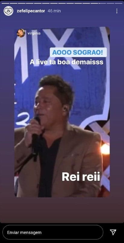 Leonardo mandou recado para Zé Felipe e Virgínia (Foto: Reprodução/ Instagram)