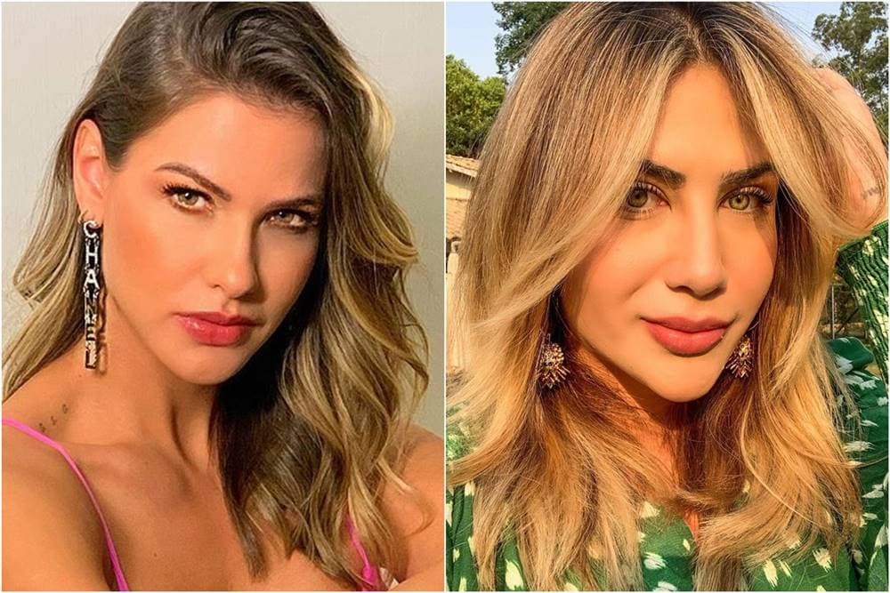 Andressa Suita e Jéssica Costa, filha de Leonardo (Foto: Reprodução)