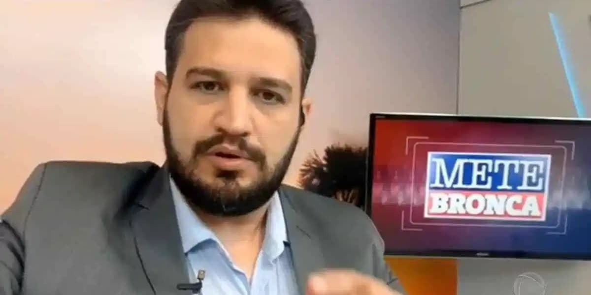 Apresentador foi sequestrado e teve carro carbonizado (Foto: Reprodução)