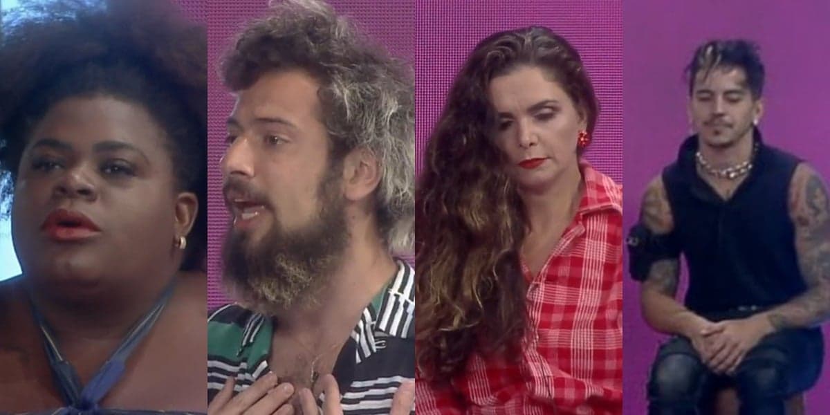 Jojo, Biel, Luíza e Cartolouco foram indicados para a quarta roça de A Fazenda 12 (Foto: reprodução/Record)