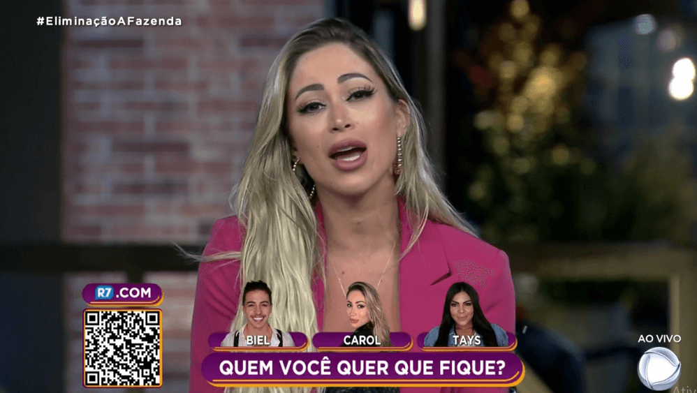 A Fazenda 12: Carol é a quinta eliminada em disputa acirrada
