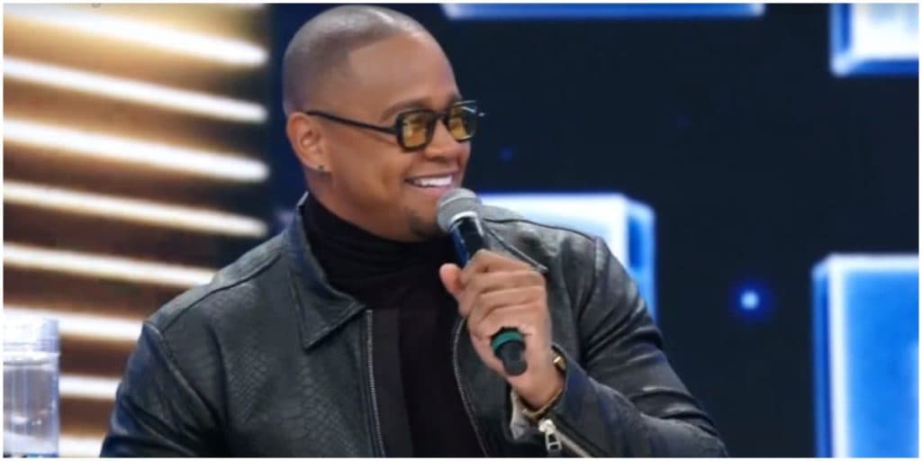 Léo Santana é confrontado ao vivo por Faustão sobre gravidez de Lorena Improta: "Um sonho"