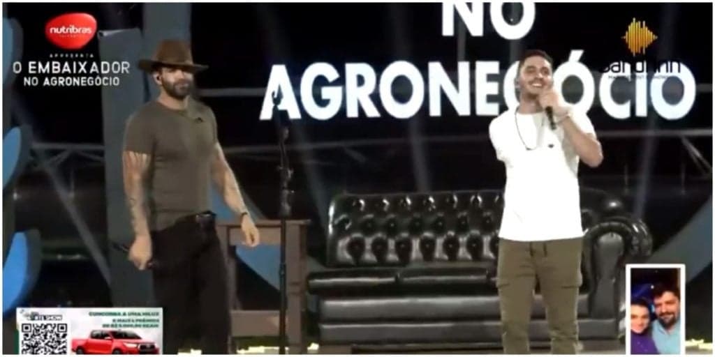 Gusttavo Lima quebra protocolo e canta música que Andressa Suita fez explodir