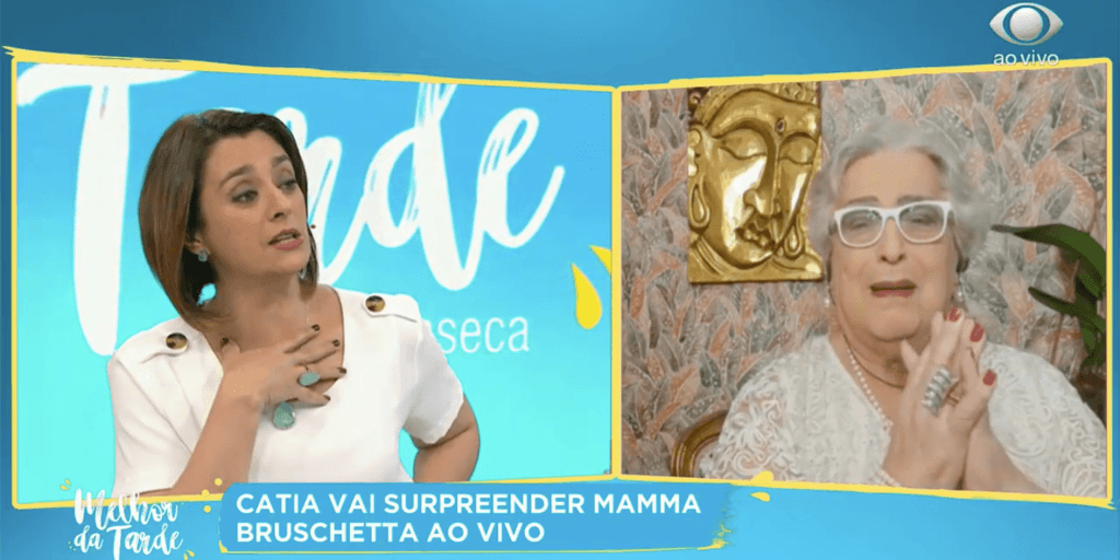 48 horas após demissão do SBT, Mamma Bruschetta é contratada por Catia Fonseca para programa na Band