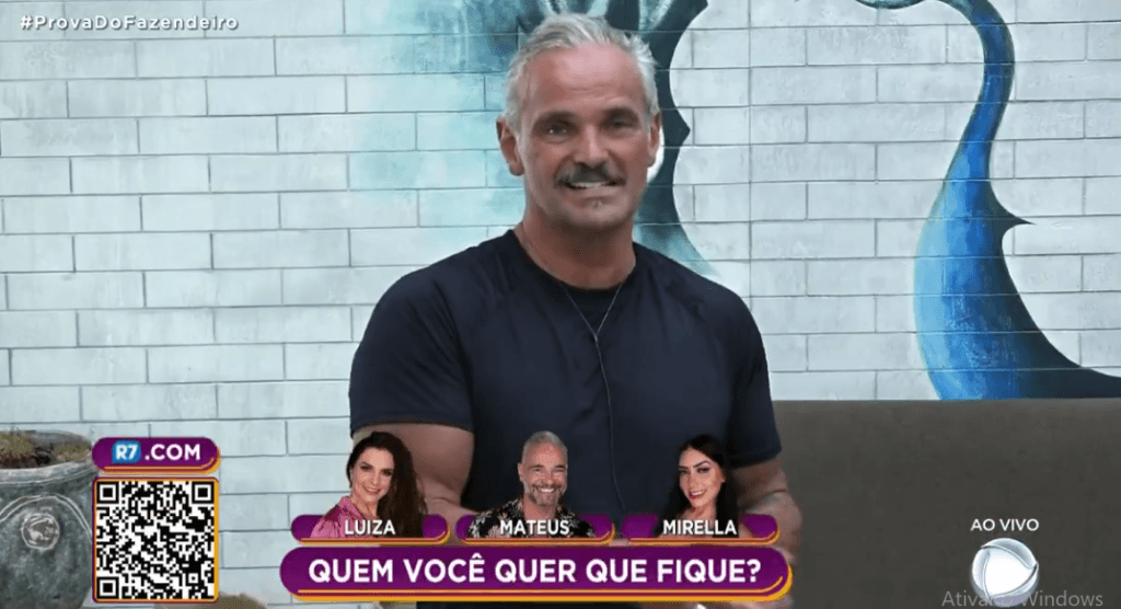 A Fazenda 12: Mateus alfineta ao pedir para ficar: "Eu não tenho equipes fazendo campanhas de votação"