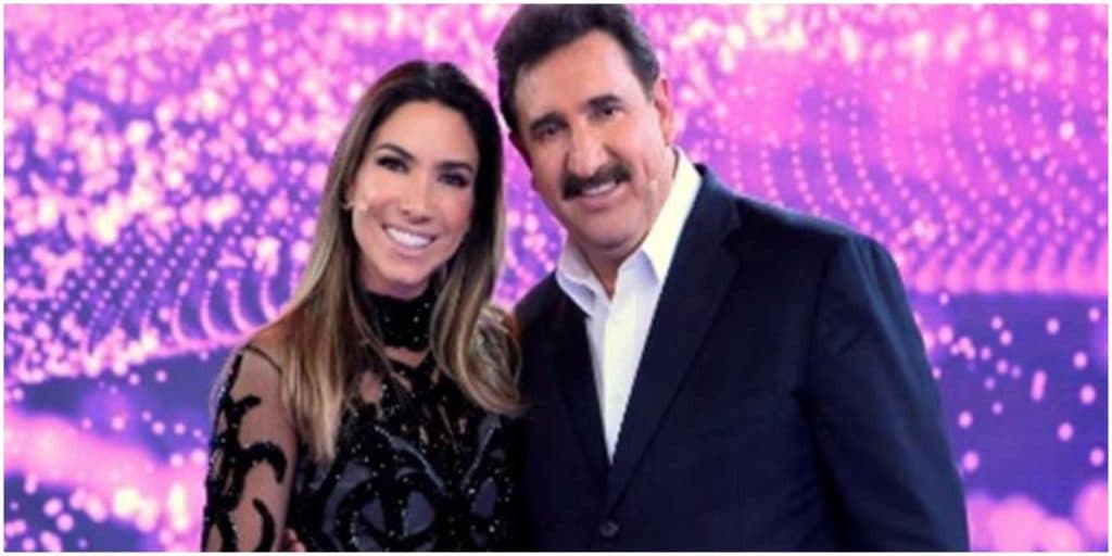 Patrícia Abravanel visita emissora de Ratinho